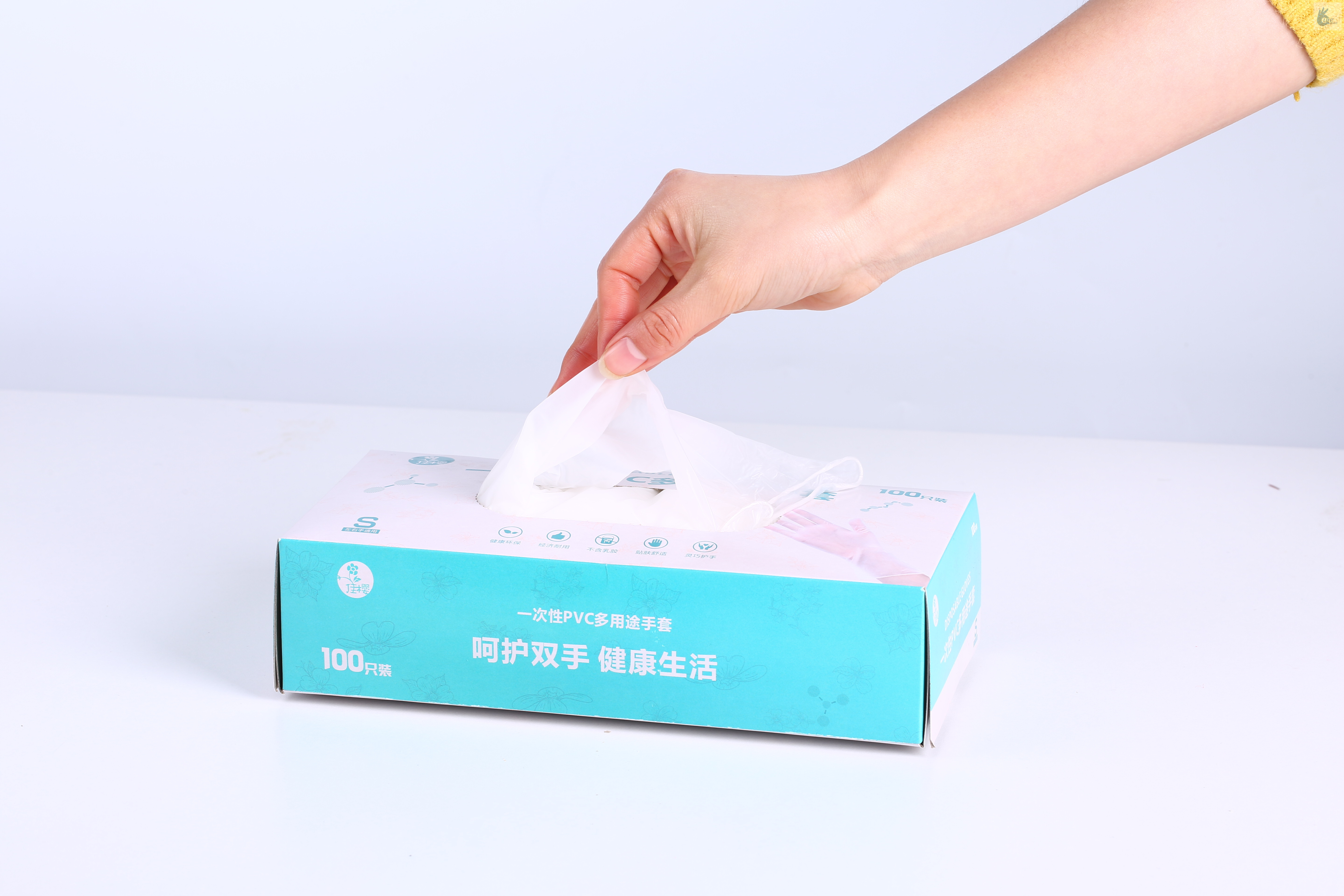 Powder Free Or Powdered Disposable Clear Vinyl Glove